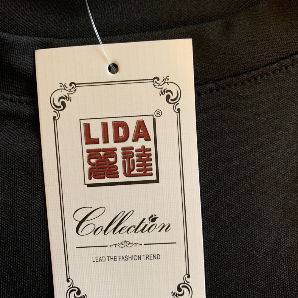 Black Crop Top with “Love Lettering” by Lida - Picture 8 of 10